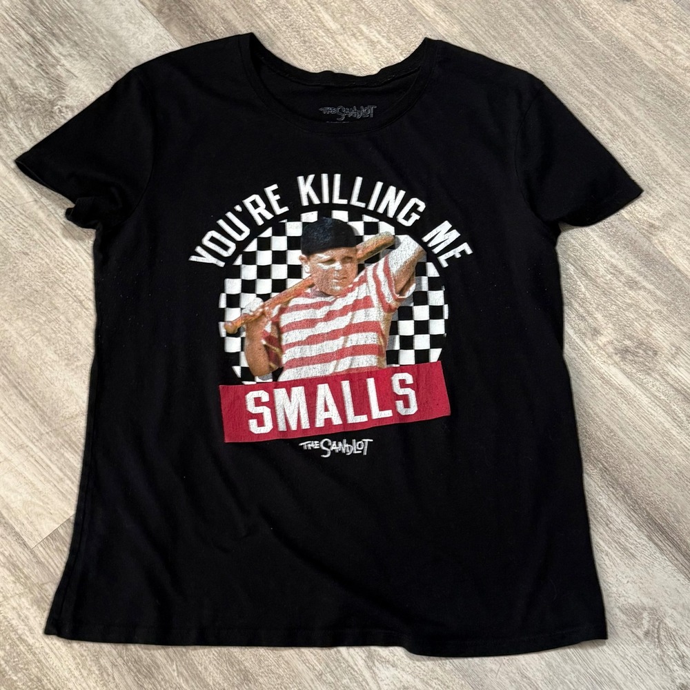 The Sandlot Smalls Youre Killing Me Graphic T Shirt Black Womens Size Large